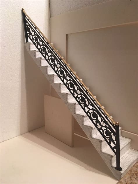 bromley metal doll house stairs 1 12 scale|Staircase with Banister 1:12 Scale (DIY299) .